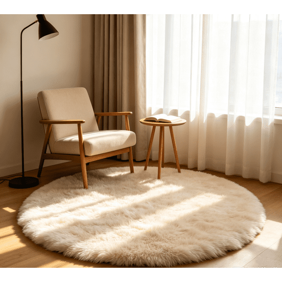 Round Carpet Area Rug - Floor Mat for Bedroom Living Room Yoga Mat - Soft Crystal Velvet Non-Slip Bottom Multipurpose Blanket - Home Decorative Wall Hanging Tapestry Bed Cover Tablecloth - 1 Pack