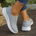 thumbnail image 2 of LTTVQM Orthopedic Sneakers for Women Slip on Arch Support Diabetes Foam Mesh Breathable Walking Shoes Anti-Skid Soft Outdoor Shoes Light Gray 38(US-7), 2 of 5