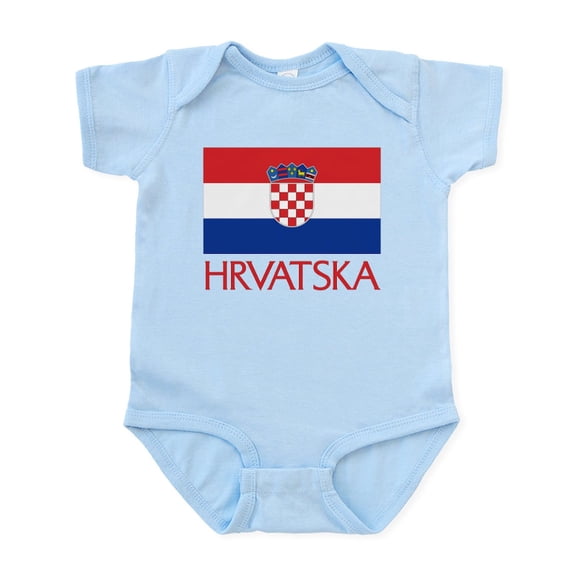 CafePress - Hrvatska Flag Infant Bodysuit - Baby Light Bodysuit, Size Newborn - 24 Months
