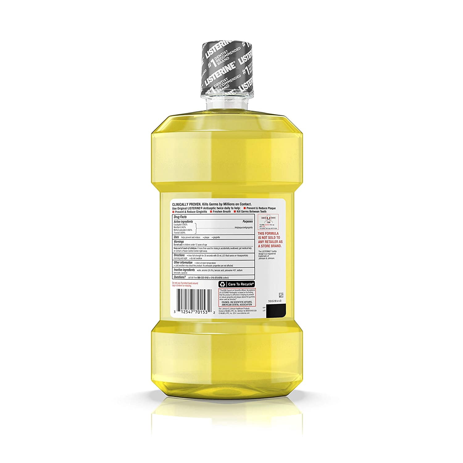 Listerine Original Antiseptic Mouthwash - 1.5 Liter