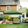 thumbnail image 5 of WildBreak Pop-up Canopy Tent, 10 x 10 feet, One-Person, Heavy Duty, One Sidewall, Green, 5 of 6