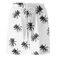 thumbnail image 1 of MIASHUI Shorts de Plage Décontractés pour Garçons et Filles, Imprimés, avec Cordon de Serrage, Blanc, 8-9 Ans, 1 of 4