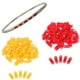 thumbnail image 4 of Sonducket Protección de la almohadilla de la raqueta de bádminton Reemplazo del ojal de la raqueta a prueba de golpes Bádminton Rojo Breve, 4 of 6