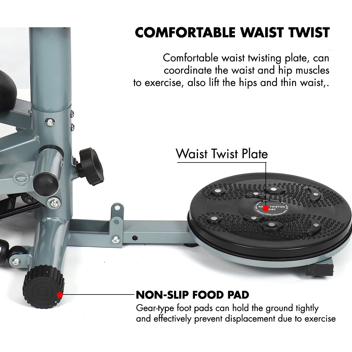 Twist Board With Sitting Exerciser Machine Stepper Trainer Weight Waist Disc 