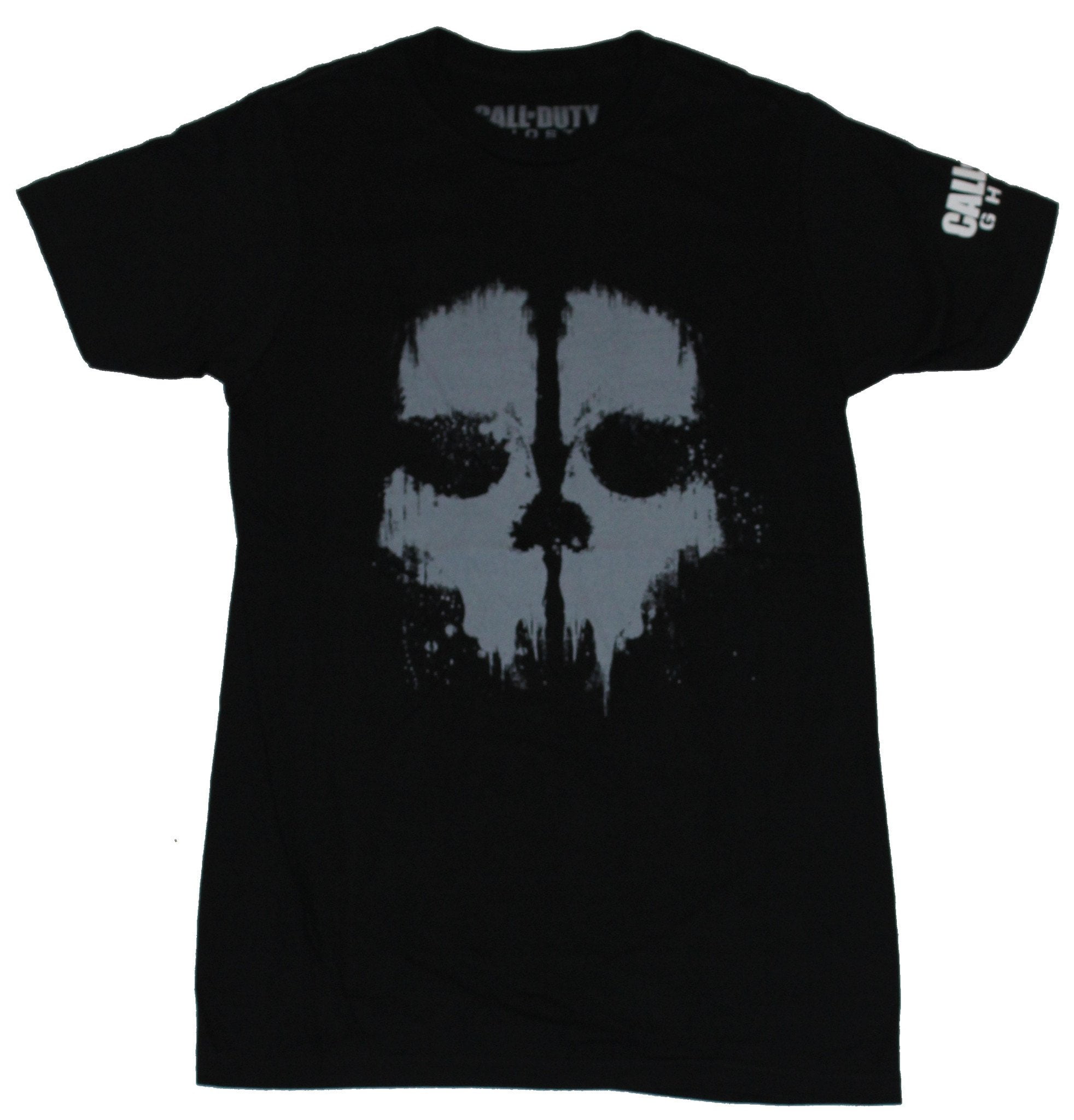 Call of Duty - Call of Duty Ghosts Mens T-Shirt - Skull Gray Ghost ...