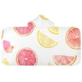 thumbnail image 5 of Yayeee Kids Hooded Towels Toddler Soft Absorbent Beach Bathing Wrap 50" x 23.5", White Grapefruit Slices, 5 of 5