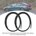 thumbnail image 1 of 2PCS Roof Drip Molding Trim Left & Right Side Rubber For Civic Sedan 2012-2015, 1 of 15