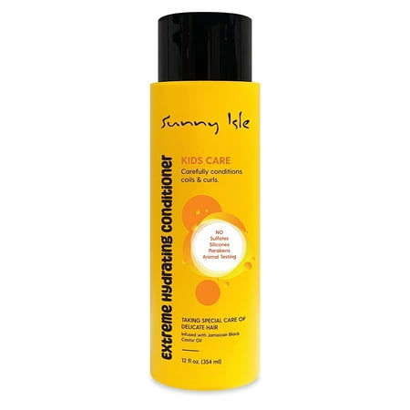 Sunny Isle Kids Care Extreme Hydrating Conditioner - For Children's Coils & Curls - 12oz
