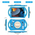 thumbnail image 2 of Dteck Kids Friendly Case for iPad 9th 8th 7th Generation 10.2 inch,Heavy Duty Silicone Case Shockproof Hard Handle Grip Hand Strap Kickstand Boy Girl Cover with Pencil Holder, Blue, 2 of 11
