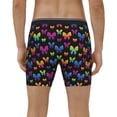 thumbnail image 2 of Men's Boxer Briefs, Rainbow Butterfly Soft and Breathable Mens Underwear Boxer Briefs With Widen Waist, 2 of 5