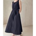 thumbnail image 4 of Traje de 2 piezas para mujer, Chaqueta corta con cuello vuelto, conjunto informal liso sin mangas, moda coreana, Primavera, 2024, 4 of 5