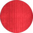thumbnail image 1 of Ahgly Company Indoor Round Abstract Red Contemporary Area Rugs, 7' Round, 1 of 4