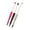 Fuchsia/Black/White, variant on John Bead Super Cute Ombre Fuchsia Light Blue Orange Beadable Pen Kit, 3pcs