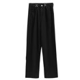 thumbnail image 2 of Minnieouse Pantalones de mujer Primavera Casual Suelto Cintura alta Pierna ancha Pantalón largo, Negro, M Prendas para la parte inferior del cuerpo negro S, 2 of 6