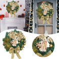 thumbnail image 2 of Merry Christmas Wreaths for Front Door Door Welcome Sign for Front Door outside Advent Wreath Metal Holy Christmas Wreath Lit Up Christmas Scene Wreath Christmas Wreath At The Front Door Christmas, 2 of 4