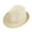 Beige, variant on Gustave Short Brim Fedora Hat for Men Women Summer Sun Protection Beach Hats Panama Trilby Hat Breathable Hollow Out Mesh Cap - Khaki