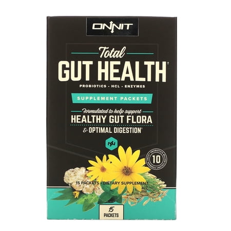 Total Gut Health  Supplement Packets  15 Packets  Onnit