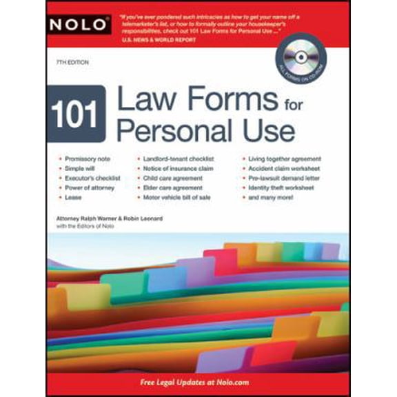 Pre-Owned 101 Law Forms for Personal Use (Paperback) 1413310664 9781413310665