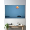 thumbnail image 2 of Full Blood Moon Poster Wall Art, Modern Wall Decor, 16x24 UNFRAMED, 2 of 3