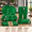 Green-30 Guests, variant on Clear 30 Guests Plastic Party Supply Set with Plates, Cups, Utensils and Tablecloth