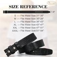 thumbnail image 7 of Mens Western Leather Belt Strap Without Buckle 1.5" Vintage Replacement Cowboy Leather Belt Strap with Snap on Buckle, 7 of 7