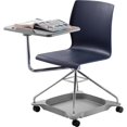 thumbnail image 1 of National Public Seating COGO-04 Chaise on the Go, Bleu et Chrome, 1 of 11