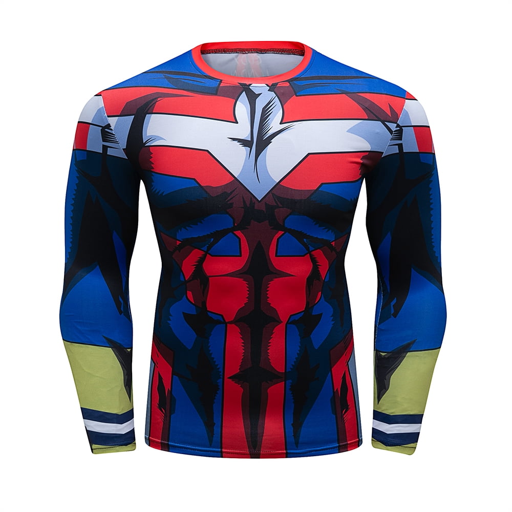 CosFitness Anime Gym Shirt, BNHA Boku no Hero Academia Workout Gear 