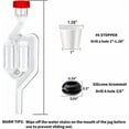thumbnail image 2 of 4PACK Twin Bubble Airlock Set, Fermentation Airlock,Brewing Airlocks Brew Kits Airlocks for Fermenting with 4 Stoppers + 10 Grommets$$Home Decor, Kitchen, & Other, 2 of 6