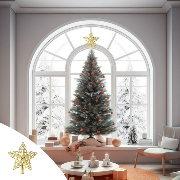 ZZkhGo Deals Christmas Star Tree Topper Christmas Decoration Holiday Tree Top Shatterproof Star Ornament For Holiday Christmas Tree Decoration Deals