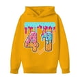 thumbnail image 2 of Boys Hoodies 100 Days Print Loose Fall Winter Pullover Hoodie Top School Hoodies for Boys Size 6-7Y, 2 of 4