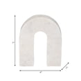 thumbnail image 4 of Arch Marble Stone Sculpture Figurine for Home and Bathroom Decor - Modern Decorative Object for Office and Room - Minimalist Ornament for Living Room, Shelf and Coffee Table Decor - 7", White, 4 of 12