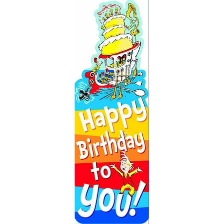 Birthday Bookmarks - Eureka Dr. Seuss Bookmarks, Set of 36, Happy Birthday