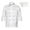 02#White, variant on Doomiva Long Sleeve Chef Coat Jacket with Hat Lightweight Button Restaurant Kitchen Chef Uniform White M