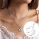 thumbnail image 2 of Mapa del Mundo Collar de la Tierra Collar de Viajes Regalos para Mujeres Hombre Diseño Sense Joyería, 2 of 4