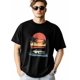 thumbnail image 2 of Camisetas para hombre, camisetas de manga corta con paisaje de coche y atardecer, camisetas de cuello redondo para hombre, 2 of 8