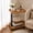 Wood, variant on LIXI C Table Adjustable Height and 360°Swivel End Table,for Small Spaces,Bedroom,Livingroom (Walnut)