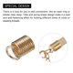 thumbnail image 4 of 400uds Bobina Cuerda Extremos, 6x9mm Hierro Resorte Tubo Tapa Broches con Bucles para Bricolaje Joyería Artesanal Producción, Claro Dorado, 4 of 6