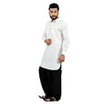 thumbnail image 3 of Saris and Things White Pathani Suit for Men, 3 of 6