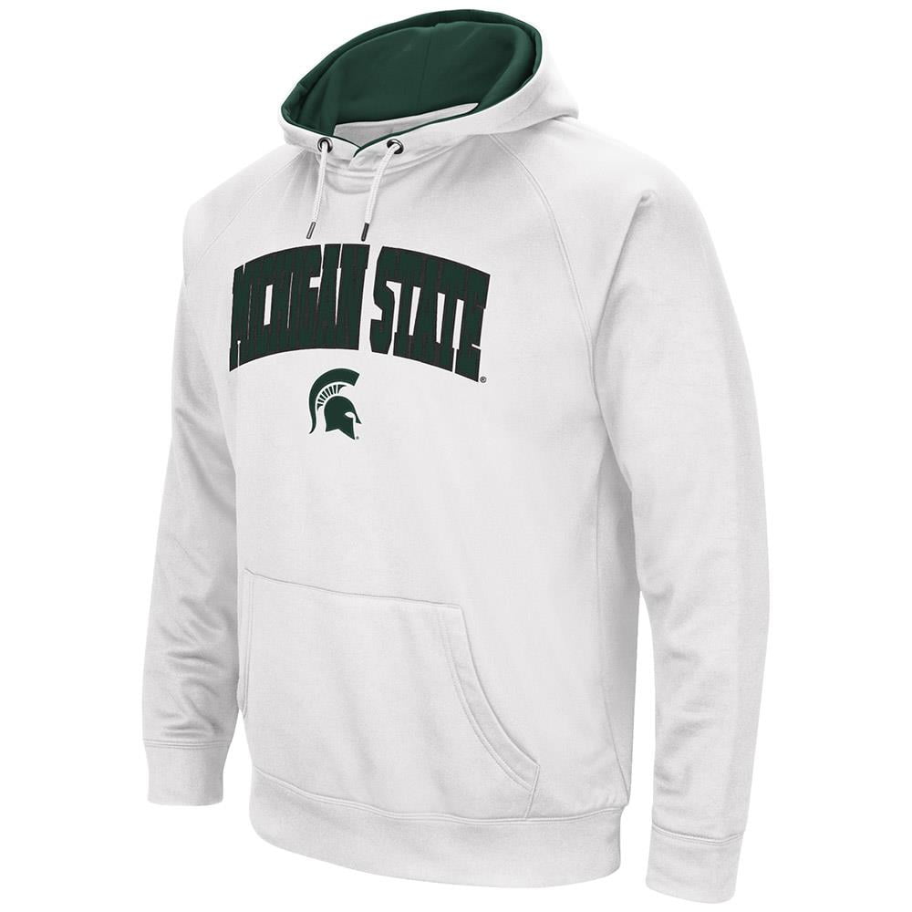 Mens Michigan State Spartans Fleece Pull-over Hoodie by Colosseum