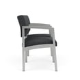 thumbnail image 4 of Lenox Chaise d'Attente de Réception en Acier à 2 Places / Acier Argenté / Gris Foncé, 4 of 5