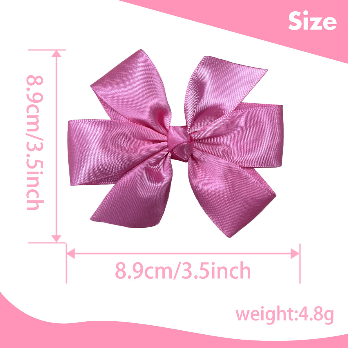 JoyBowie 12+12 Pack Small Ruffled Hair Bows & Satin Hair Bows, Alligator Clips for Girls