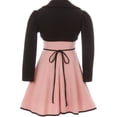 thumbnail image 3 of Little Girls Beautiful 2 Pieces Set Jacket Dress Christmas Holiday Flower Girl Dress Rose 4 (2J1K0S5), 3 of 3