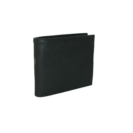 Buxton - Mens Leather RFID Convertible 3-in-1 Bifold Wallet, Black - 0