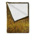 thumbnail image 2 of Abstract Soft Flannel Fleece Throw Blanket, Disco Theme Pattern Squares Digital Effect Pixel Mosaic Geometric Arrangement, Cozy Plush for Indoor and Outdoor Use, 50" x 70", Multicolor, by Ambesonne, 2 of 5