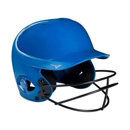 UPC: 0889961412011 | Mizuno Mvp Series Solid Batting Helmet With Fastpitch Softball Mask Size Small/Medium Royal (5252)