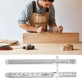 thumbnail image 3 of 6pcs Stainless Machinist Ruler Pocket Ruler 6Inch Metric Scale Ruler, 3 of 10