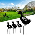 thumbnail image 2 of Decoración de jardín de metal, 4 piezas de estatuas decorativas de metal, pato patio arte jardín lindos patos de hierro para decoración de jardín de césped decoración de fiesta de estilo retro europe JAMW Sencillez, 2 of 5