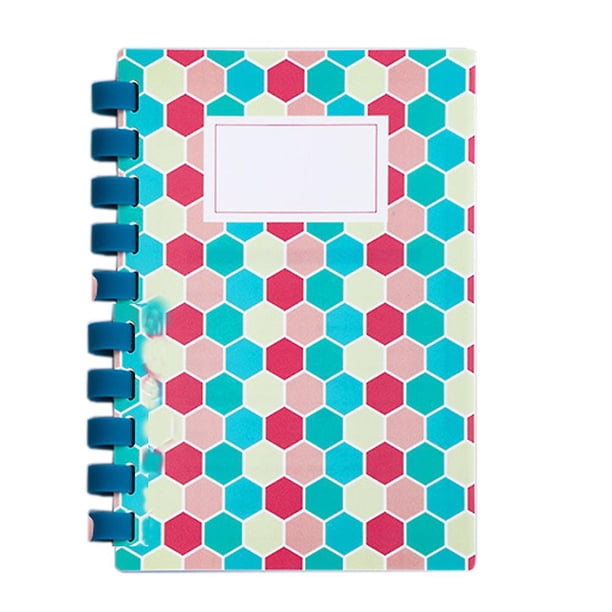 square Cuaderno en espiral, cuaderno con anillo de goma suave A5 de 210 x 150 mm, diarios de 120 páginas para estudio y notas