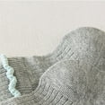 thumbnail image 5 of CUZIBR Socks For Girls Solid Color Ruffle Lightweight Breathable Mid Calf Socks Lace Bottom Comfortable Soft Cute Knitted Ankle Socks,Grey,6-8 Years, 5 of 5