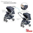 thumbnail image 2 of Carriola de Viaje Plegable THE BABY SHOP con Portabebe Manubrio Reversible Azul, 2 of 6